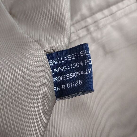 Chaps Ralph Lauren 40R Mens Brown Silk + Wool Nailshead Blazer Sport Coat Jacket - Picture 5 of 5